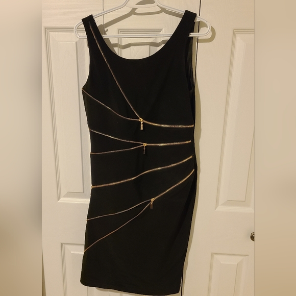 Joseph Ribkoff Zipper Cross Dress - Picture 2 of 3